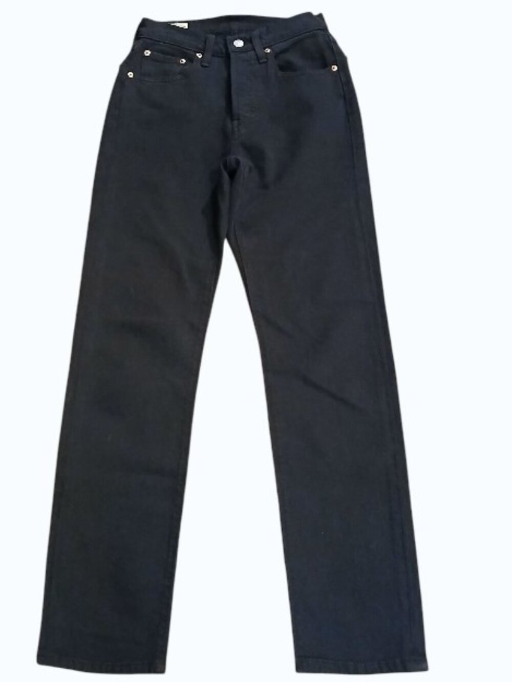 LEVI'S PREMIUM Black Jeans Stretch Straight Leg High Waist - EUC - Picture 9 of 14